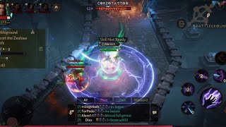 Diablo Immortal BG Full contact 1vs1 64k ultimate battle mage MerlinX vs Corzotattoo 83k monk [upl. by Aubert]