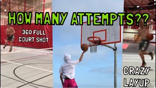 HOW MANY ATTEMPTS FOR CRAZY LAYUPS [upl. by Eeuqram]