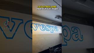 VESPA Leuchtreklame  Retrolampe [upl. by Leugimesoj171]