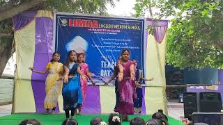 Teachers day celebrations  badilo koluvi devudila song dance performance [upl. by Eveivaneg]