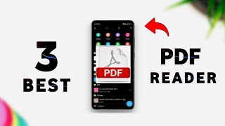 ✅ 3 Best PDF Reader and Editor For Android  Free pdf editor [upl. by Bennet]