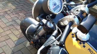 Moto Guzzi V9 Bobber Mistral Exhaust no DbK [upl. by Ylla964]