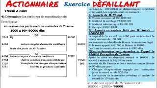 la constitution de la société en cas de libération Partielle du capital  Actionnaire défaillant [upl. by Eentirb407]