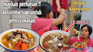 MAJIKAN PERHATIAN ‼️BELIIN MIE SAPI UNTUK PRTNYA MAKAN [upl. by Annovaj]