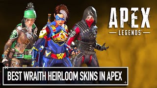 Wraith’s Best Heirloom Skins In Apex Legends BEST LEGENDARY SKINS Apex Legends Kunai review [upl. by Atiugal968]