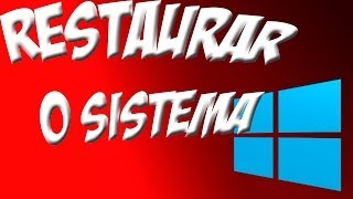 COMO RESTAURAR O SISTEMA NO WINDOWS 81 [upl. by Nawotna24]