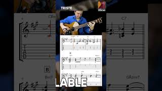 Learn quotTristequot Chord Melody  with FREE Tabs [upl. by Case]