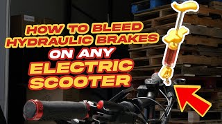 How to Bleed Hydraulic Brakes on any Electric Scooter  Voromotors tutorial [upl. by Eelan578]