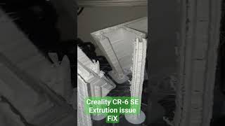 Quick Fix for Creality CR6 SE Extrusion Problems 3dprinting [upl. by Heidt]