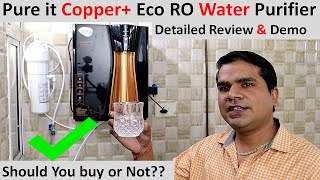 Best RO water purifier in India  HUL Pureit Copper ROUVMF Water Purifier Review [upl. by Emaj]