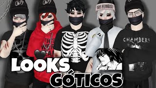 IDEIAS DE LOOKS GÓTICOS MASCULINO ☠️🖤 Avakin Life [upl. by Tania186]