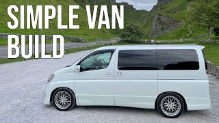 DIY Stealth Campervan  Full Van Tour  My Nissan Elgrand [upl. by Samalla]