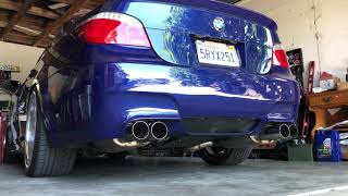 E60 M5 Dinan Exhaust Cold Start delete [upl. by Barnebas547]