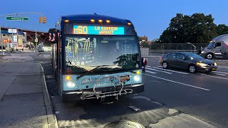 MTA NYCTA On Board 2018 Novabus LFS Artic 5455 On The M60 SBS Bus Via The RFK Bridge 09112024 [upl. by Ettenotna]