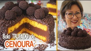 BOLO DE CENOURA TRUFADO  ESPECIAL DIA DOS PAIS  DIKA DA NAKA [upl. by Schaefer663]