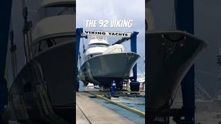 92 Viking sportfish in the sling Splash  ready to fish vikingyachts [upl. by Leorsiy]