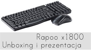 Bezprzewodowa klawiatura  Rapoo X1800  unboxing prezentacja i moja opinia [upl. by Burch41]