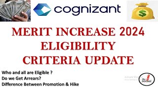 Cognizant Merit Increase 2024  Cognizant Merit Increase 2024 Eligibility Criteria  Merit Increase [upl. by Joost]