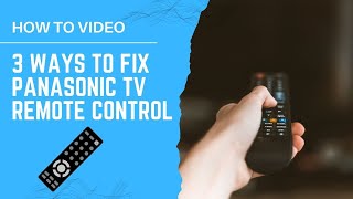 Panasonic Remote Not Working with TV  3 Ways to Fix it [upl. by Lindsley]