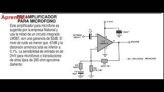 Preamplificador para micrófono diagrama electrónico [upl. by Nelson338]