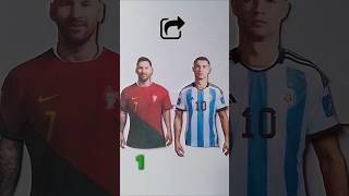 choose real T shirts of Ronaldo and Messifootball creative art shorts [upl. by Laurin630]