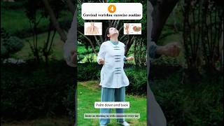 Cervical vertebra exercise routine4 and 5taichi meridian practice exercise tcm shoulder [upl. by Alikam]