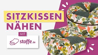 Sitzkissen nähen  Schritt für Schritt Anleitung und Gewinnspiel [upl. by Vevay]