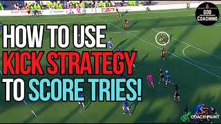 Rugby Analysis  How to use Kick Strategy to Score Tries  GDD Coaching [upl. by Mada]