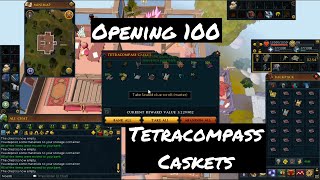 Opening 100 Tetracompass Caskets Rs3 [upl. by Aniat]