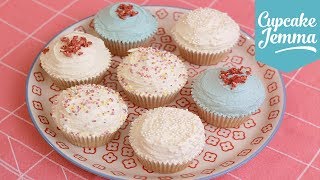 Eggless Vegan Cupcake Recipe  Cupcake Jemma [upl. by Nodnart]