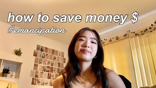 how to save money  emancipation 101 [upl. by Robinette]