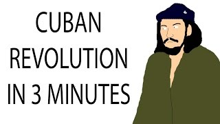 Cuban Revolution  3 Minute History [upl. by Skeie]