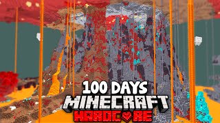 I Survived 100 Days In An AMPLIFIED NETHER In Hardcore Minecraft Heres What Happened [upl. by Doowron103]