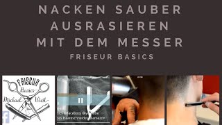 Nacken sauber ausrasieren ohne kratzen und ohne Rasierschaum [upl. by Warenne]