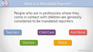 What Is A Mandated Reporter [upl. by Noelopan]