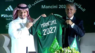 Roberto Mancini is unveiled as head coach of Saudi Arabia [upl. by Garrick]