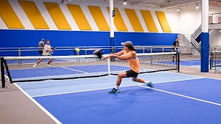 Day 29 of Tennis Player Learning Pickleball  Singles w Andre [upl. by Aketahs]