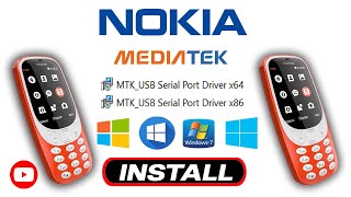 Nokia MTK USB Serial Port Driver 64bit amp 32bit   How to install Nokia MTK USB Serial Port Driver [upl. by Ahsiekal771]