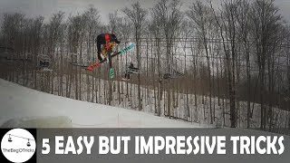 5 EASY BUT IMPRESSIVE SKI TRICKS [upl. by Melli]