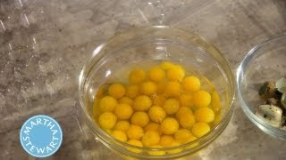 Cracking Quail Eggs ⎢ Martha Stewarts Cooking School [upl. by Capwell]