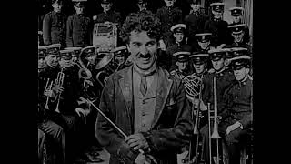 Charlie Butts In 1920  Charlie Chaplin Conducts A Band [upl. by Lorrin]