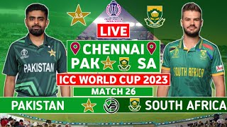 ICC Cricket World Cup Live PAK vs SA Live Scores  Pakistan vs South Africa Live Scores Only  CWC [upl. by Betthezel]