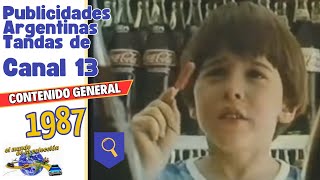 Publicidades Argentinas LS85 Canal 13 1987 comercial argentina 80s [upl. by Ardnossac]