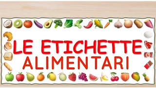 Etichette alimentari etichette biologiche codice a barre tecnologia scuola media [upl. by Nnylrats157]