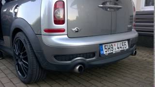 MINI Clubman S R55  JCW software resonator delete SPORT CAT  exhaust sound [upl. by Kerman]