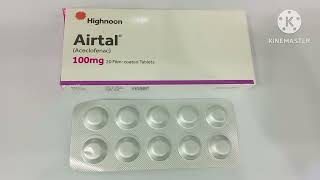 Airtal 100mg Tablet Uses in Urdu Airtal Tablet 100mg Uses Airtal Tablet Side Effects Aceclofenac [upl. by Garzon34]