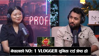 Nepal NO 1 Vlogger SunitaRaiShrestha  gurungeatingchannel  Ranjit Poudel Podcast [upl. by Natalina549]