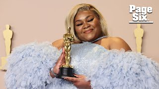 DaVine Joy Randolph teared up during her emotional Oscars acceptance speech [upl. by Llertrac691]