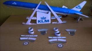 KLM B777300ER Papercraft [upl. by Reeher]