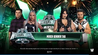 LIV Morgan amp Dominik Mysterio Vs MAMI Rhea Ripley amp JD Macdonagh  Mix Tag Match  WWE 2k24 [upl. by Falkner771]